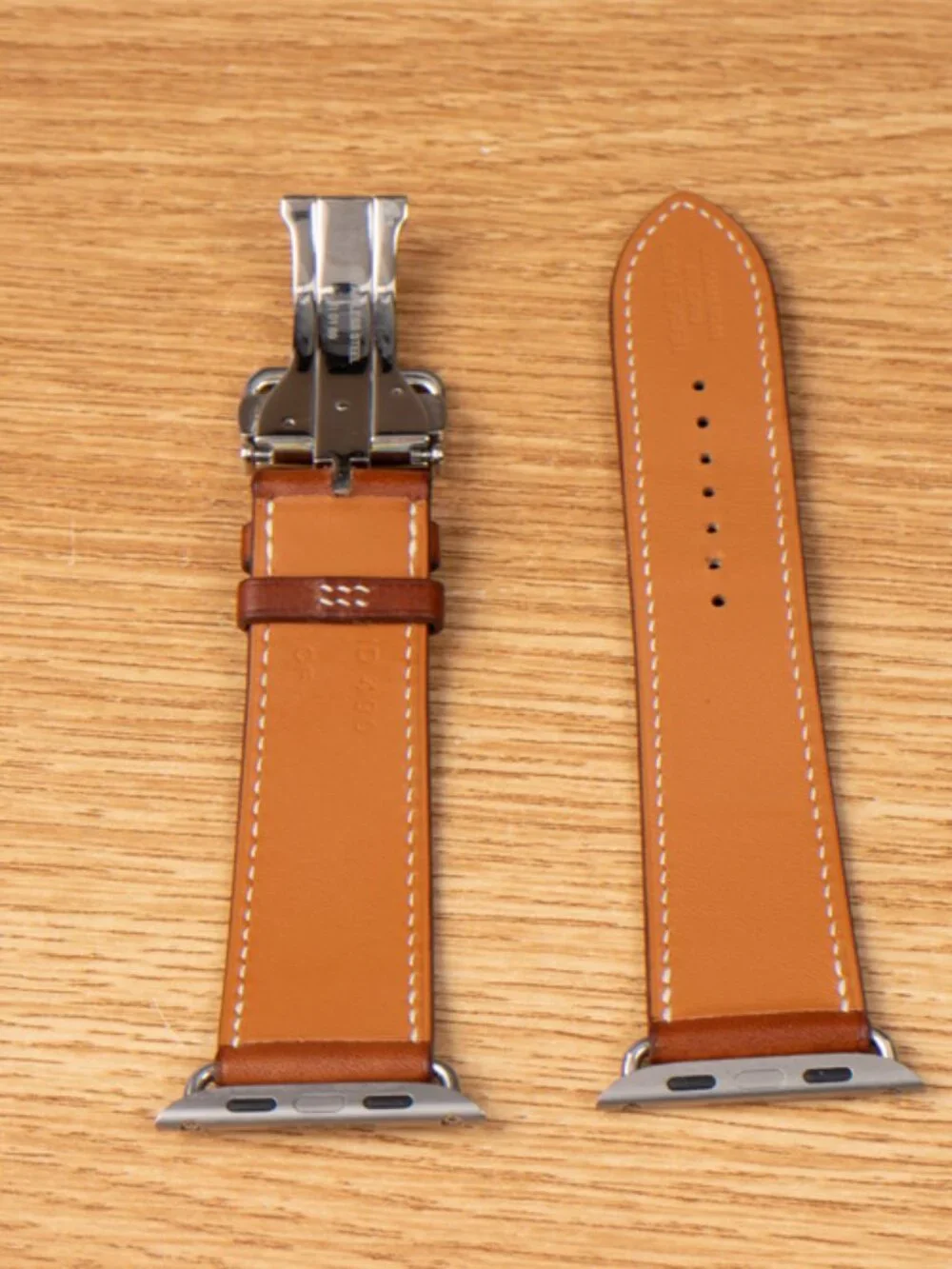 Apple Watch Hermes Hermès 45mm 44mm 42mm Single Tour Fauve Barenia Series 1-9 - Picture 3 of 10